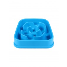 Миска квадратна для повільного годування Dexas Slow Maze Feeder Silicone 960 мл, Блакитний