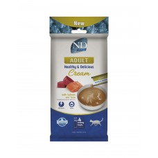 Ласощі для котів Farmina N&D Cream Grain Free Ocean Tuna & Salmon Adult 60 г