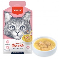Влажный корм для котов Wanpy Meat Broths Tuna & Shrimp 50 г