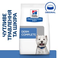 Сухий лікувальний корм для собак Hill's (Хіллс) Prescription Diet Canine Derm Complete Mini 1 кг