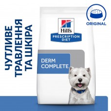 Сухой лечебный корм для собак Hill's (Хиллс) Prescription Diet Canine Derm Complete Mini 1 кг