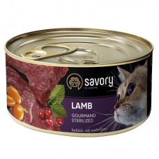 Вологий корм для котів Savory Cat Sterilised With Lamb 100 г