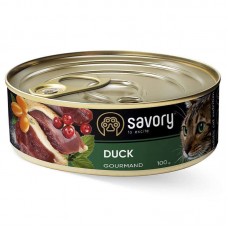 Вологий корм для котів Savory Cat Gourmand Duck 100 г