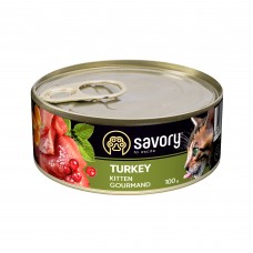 Вологий корм для кошенят Savory Kitten Gourmand Turkey 100 г