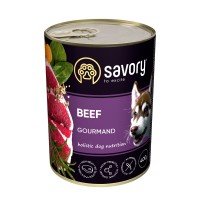 Вологий корм для собак Savory Dog Gourmand Beef 400 г