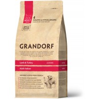 Сухий гіпоалергенний корм для котів Grandorf (Грандорф) Lamb & Turkey Adult Indoor 0.4 кг