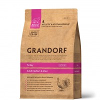 Сухий гіпоалергенний корм для собак Grandorf (Грандорф) Turkey Adult Medium & Maxi 3 кг