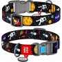 Ошейник, "NASA", пласт. фастекс, Ш 25 мм, Дл 31-49 см, L, WAUDOG Nylon c QR