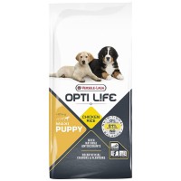 Сухой корм для щенков больших пород Opti Life Puppy Maxi Chicken & Rice 12.5 кг