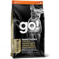 Сухий беззерновий корм для собак та цуценят GO! Sensitivity + Shine Duck Recipe 10 кг