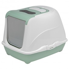 Закритий туалет для котів Moderna Flip Cat Jumbo 58х45х42 см, Зелений