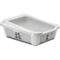 Туалет з бортиком для котів Moderna Hercules Cats in Love 51х39х19 см