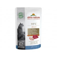 Вологий корм для котів Almo Nature HFC Cat Jelly Tuna With Sole 55 г