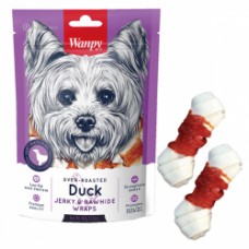 Ласощі для собак Wanpy Duck Jerky & Rawhide Wraps 100 г