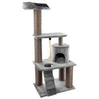 Когтеточка игровой комплекс для котов Flamingo Scratching Tree Edan 85x62x157 см