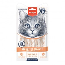 Лакомство для котов Wanpy Functional Creamy Lickable Treat Digestive Health 70 г