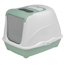 Закритий туалет для котів Moderna Flip Cat 50х39х37 см, Зелений