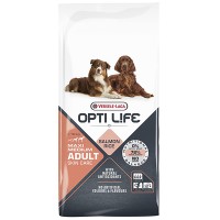 Сухий корм для собак середніх і великих порід Opti Life Adult Skin Care Medium & Maxi Salmon & Rice 12.5 кг