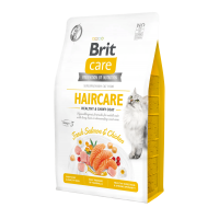 Сухой беззерновой корм для котов Brit Care (Брит Кеа) Cat GF Haircare Healthy & Shiny Coat 2 кг