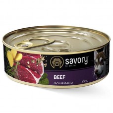 Вологий корм для собак Savory Dog Gourmand Beef 100 г