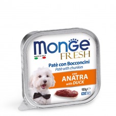 Вологий корм для собак Monge Dog Fresh Duck 100 г