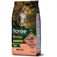 Cухий беззерновий корм для котів Monge Cat Bwild Gr.Free Salmone 1.5 кг