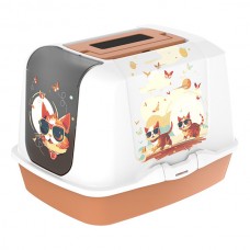 Закритий туалет для котів Moderna Trendy Cat Indy & Louise 50х39х37 см
