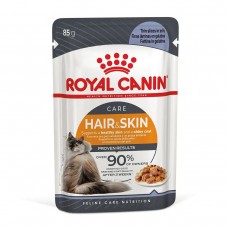 Вологий корм для котів Royal Canin Hair & Skin Jelly 85 г