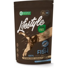 Сухий корм для котів Nature's Protection Lifestyle GF White Fish Sterilised Adult Cat 0.4 кг