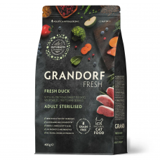 Сухой корм для котов Grandorf Fresh Duck & Sweet Potato Adult Cat Sterilised 400 г