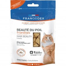 Ласощі для котів Francodex (Франкодекс) Hair Beauty Treats 65 г