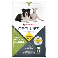Сухий корм для собак середніх порід Opti Life Adult Medium Chicken & Rice 2.5 кг