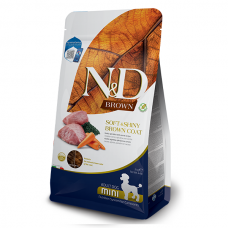 Сухий беззерновий корм для собак Farmina (Фарміна) N&D Spirulina Grain Free Brown Dog Adult Mini 5 кг