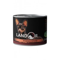 Вологий корм для собак Landor Adult Dog Small Breed Lamb & Rabbit 0.2 кг