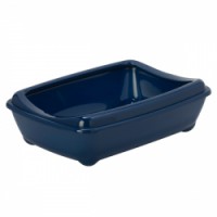 Туалет з бортиком лоток для котів Moderna Arist-O-Tray Medium 43х31х12 см, Чорничний