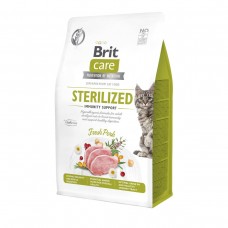 Сухий беззерновий корм для котів Brit Care (Бріт Кеа) Cat GF Sterilized Immunity Support 0.4 кг