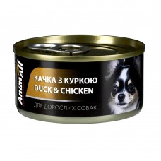 Влажный корм для собак Animall Dog Duck & Chicken in Jelly 85 г