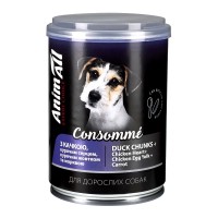 Вологий корм для собак Animall Dog Consomme Duck 375 г