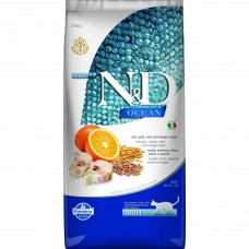 Сухой корм для котов Farmina (Фармина) N&D Low Grain Ocean Adult Cod & Orange 5 кг