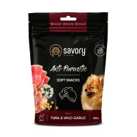 Лакомство для собак Savory Soft Snacks Anti Parasite Tuna & Wild Garlic 200 г