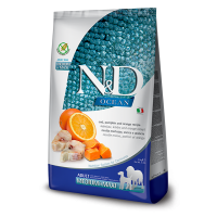 Сухий беззерновий корм для собак Farmina (Фарміна) N&D Grain Free Ocean Cod Pumpkin & Orange Adult Medium & Maxi 2.5 кг