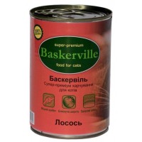 Вологий корм для котів Baskerville Cat Salmon 400 г