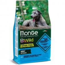 Cухий беззерновий корм для собак Monge Dog Bwild Gr.Free All Breeds Acciughe 2.5 кг