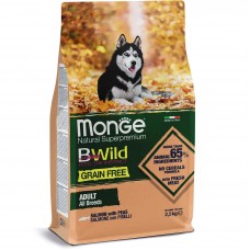 Cухий беззерновий корм для собак Monge Dog Bwild Gr. Free All Breeds Salmone 2.5 кг