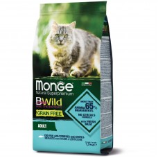 Cухий беззерновий корм для котів Monge Cat Bwild Gr.Free Merluzzo 1.5 кг