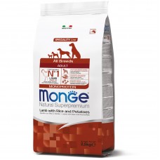 Сухой корм для собак Monge (Монж) Dog Monoprotein All breeds Adult Lamb 2.5 кг