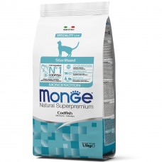 Cухий корм для котів Monge Cat Monoprotein Sterilised Codfish 1.5 кг