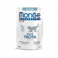 Вологий корм для кошенят Monge (Монж) Monoprotein Kitten Trоut 85 г
