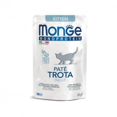 Вологий корм для кошенят Monge Monoprotein Kitten Trоut 85 г