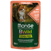 Вологий корм для котів Monge (Монж) Cat Salmone Sterilised 85 г